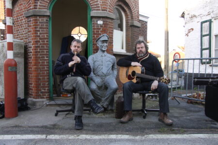 Peter Paelinck & Yves Bondue van WXII - foto; Luc Vanhoucke, 2014