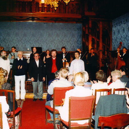 KAMELEON VOOR SYMFONISCH KAMERORKEST, Lucien Posman & Yves Bondue in het Componistenhuis, Sint-Petersburg, 2004